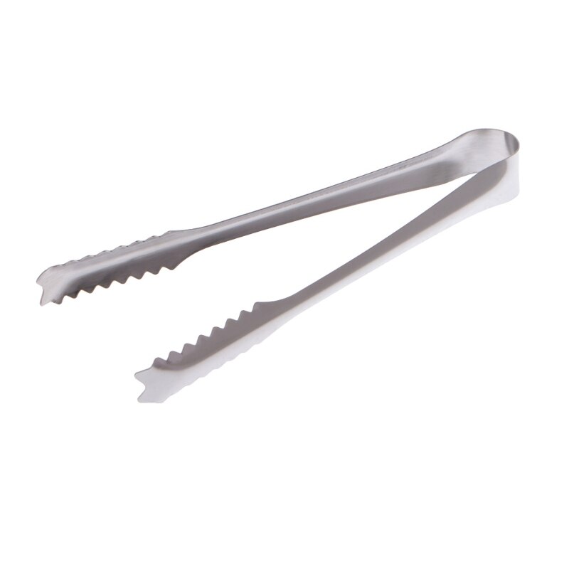 Multipurpose Stainless Steel Ice Tong Cube Clip Kitchen BBQ Grilling Clamp 72XF: Default Title