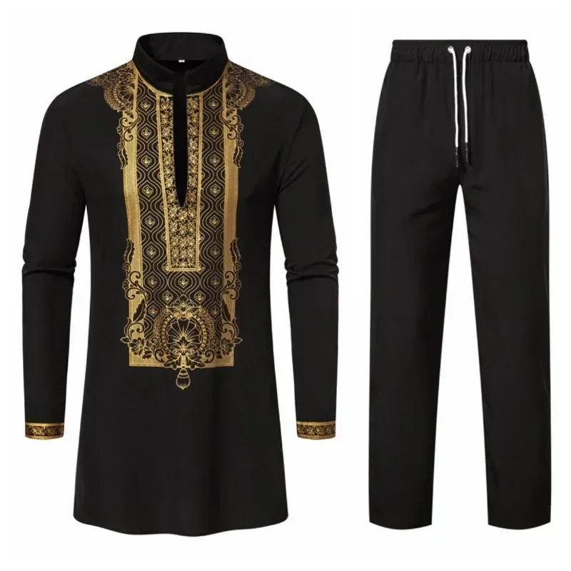 persoonlijkheid heren shirt met lange mouwen Vrije tijd diner print middellange kleding voor heren