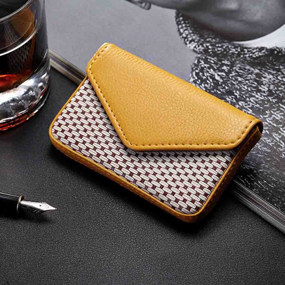 Pu Leer Functie Card Case Visitekaarthouder Mannen Vrouwen Credit Paspoort Card Bag Id Passport Card Wallet Houder