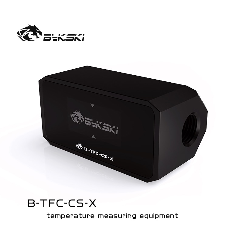Bykski Computer Water Cooling Alarm,Digital OLED Display, Temperature + Flow + Flow Rate 3 In 1 Monitor System, B-TFC-CS-X