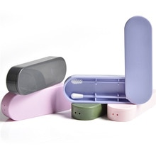 2 pièces/boîte coton-tige réutilisable oreille nettoyage cosmétique Silicone bourgeons écouvillons bâtons Double tête recyclage pour le nettoyage des outils de maquillage