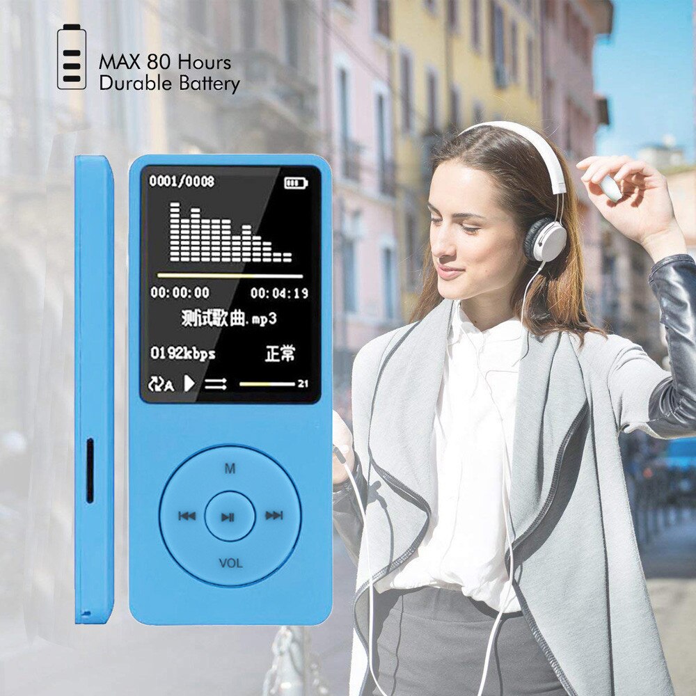 Portable MP3 MP4 Player LCD Screen FM Radio Video Games Movie USB Hi fi Music Player With Sd Card MP3 Player