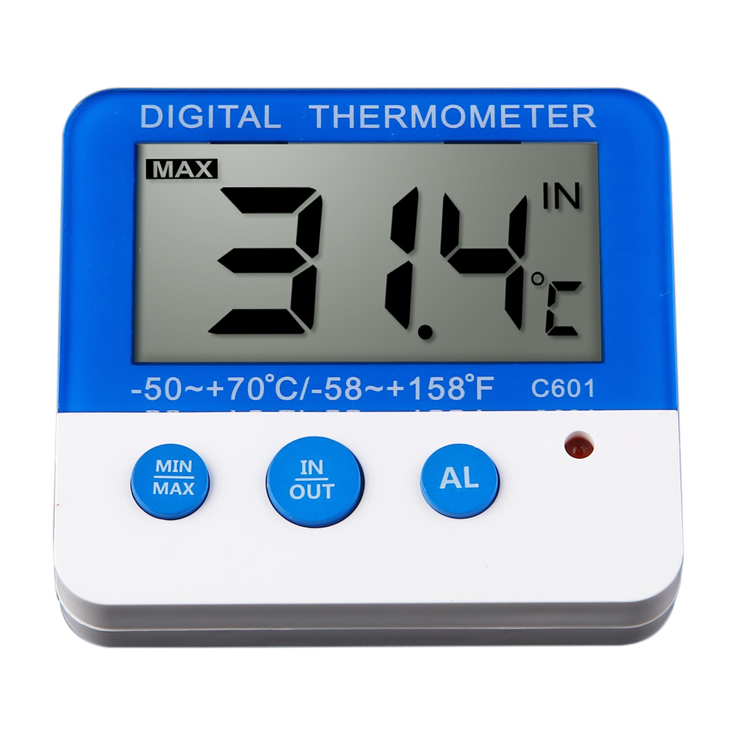 Digitalt køleskabstermometer med alarm og max min temperatur let at læse lcd display digitalt køleskab fryser termometer