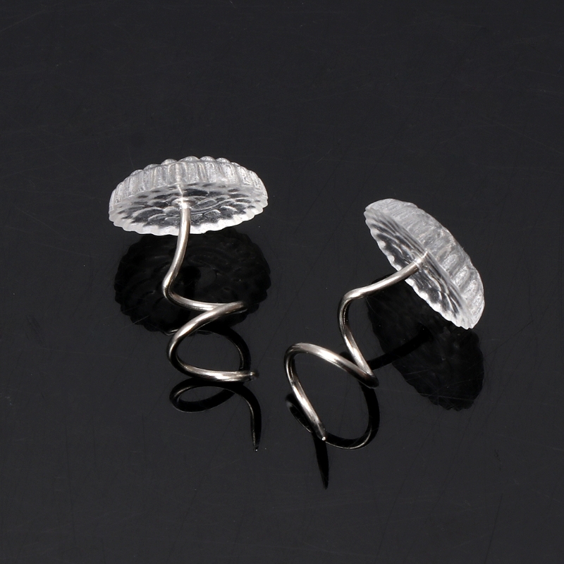 50-teiliges Bettrock-Nadelset mit klaren Köpfen, Drehnadeln, Sortiment für Polster-, Schonbezüge und Bettwäsche, Möbelbeschläge