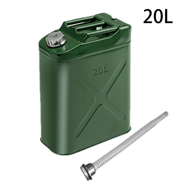 30L Metall Jerry Panzer Edelstahl Kraftstoff Dosen Benzin Dosen Auto Kanister Halfter Mit 3 Griffe Aluminium Legierung Auslauf Lagerung Panzer: 20L
