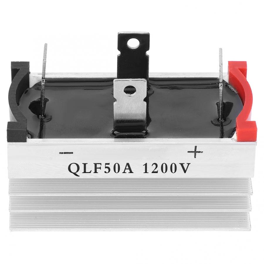 4 Pcs Qlf 50A 1200V Single Phase Diode Bridge Rectifier Module Metal Case 2500V Isolatie Spanning