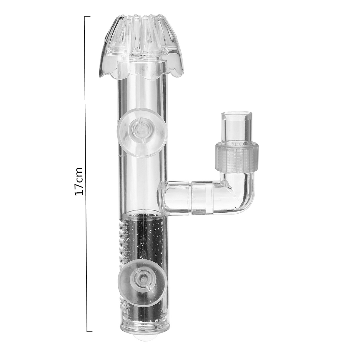 Skimmer de proteína para tanque de peces, superficie del acuario acrílica, filtro de aceite, planta de agua, cabeza flotante, de hélice silencioso