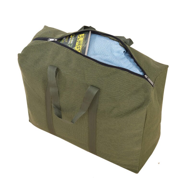 Foldable Canvas Storage Bag Clothes Blanket Quilt Wardrobe Closet Dust Proof Under Bed Pouch Wardrobe Closet Organizer Accessory