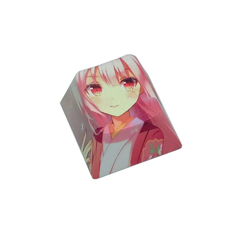 1PC Cherry Profile Original PBT Dye Sublimation Keycap for Cherry MX Keyboard: green