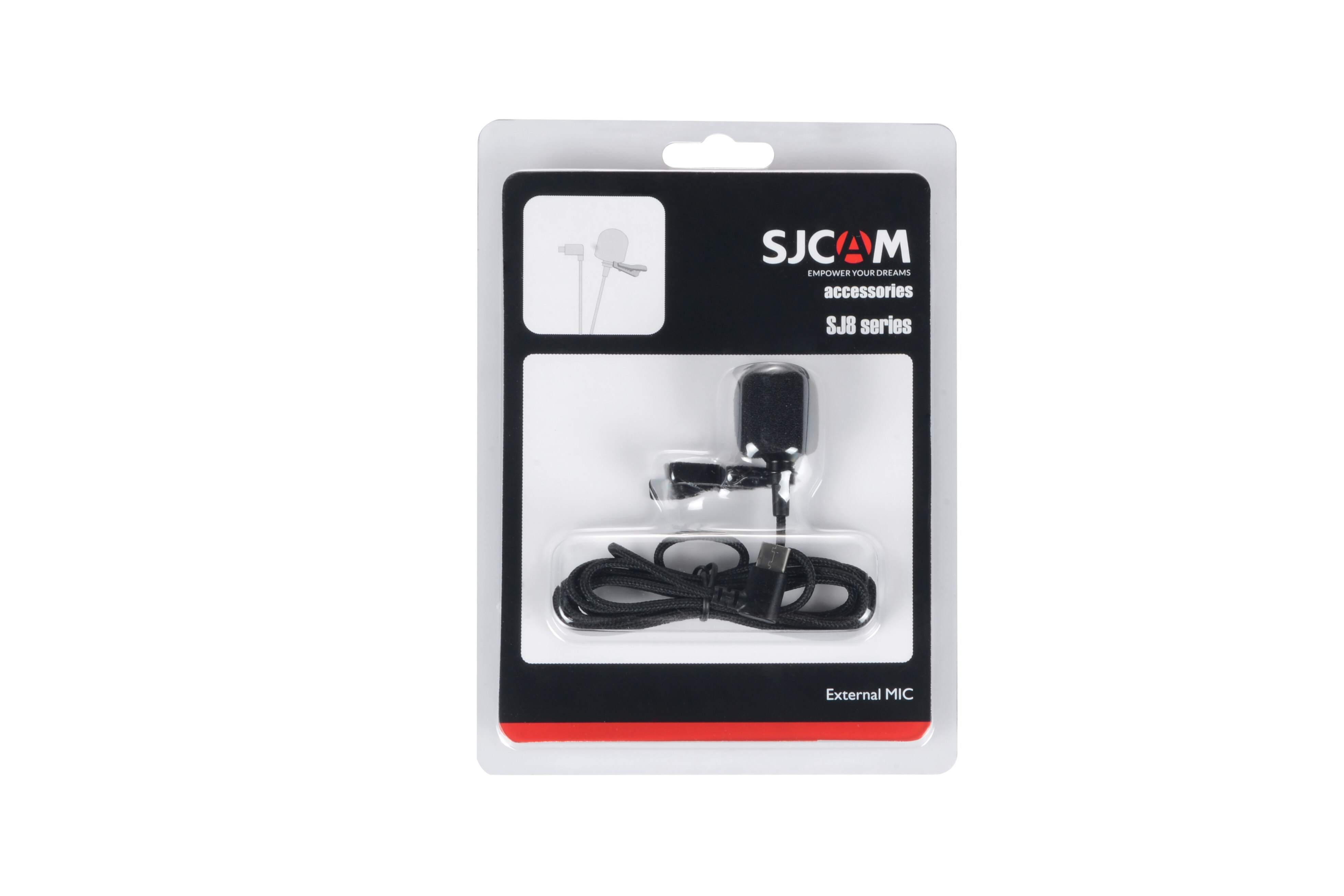 SJCAM SJ8 Mic SJCAM Serie Accessoires Type C Externe Microfoon voor SJ8 Pro/SJ8 Plus/SJ8 Air Sport Actie Camera