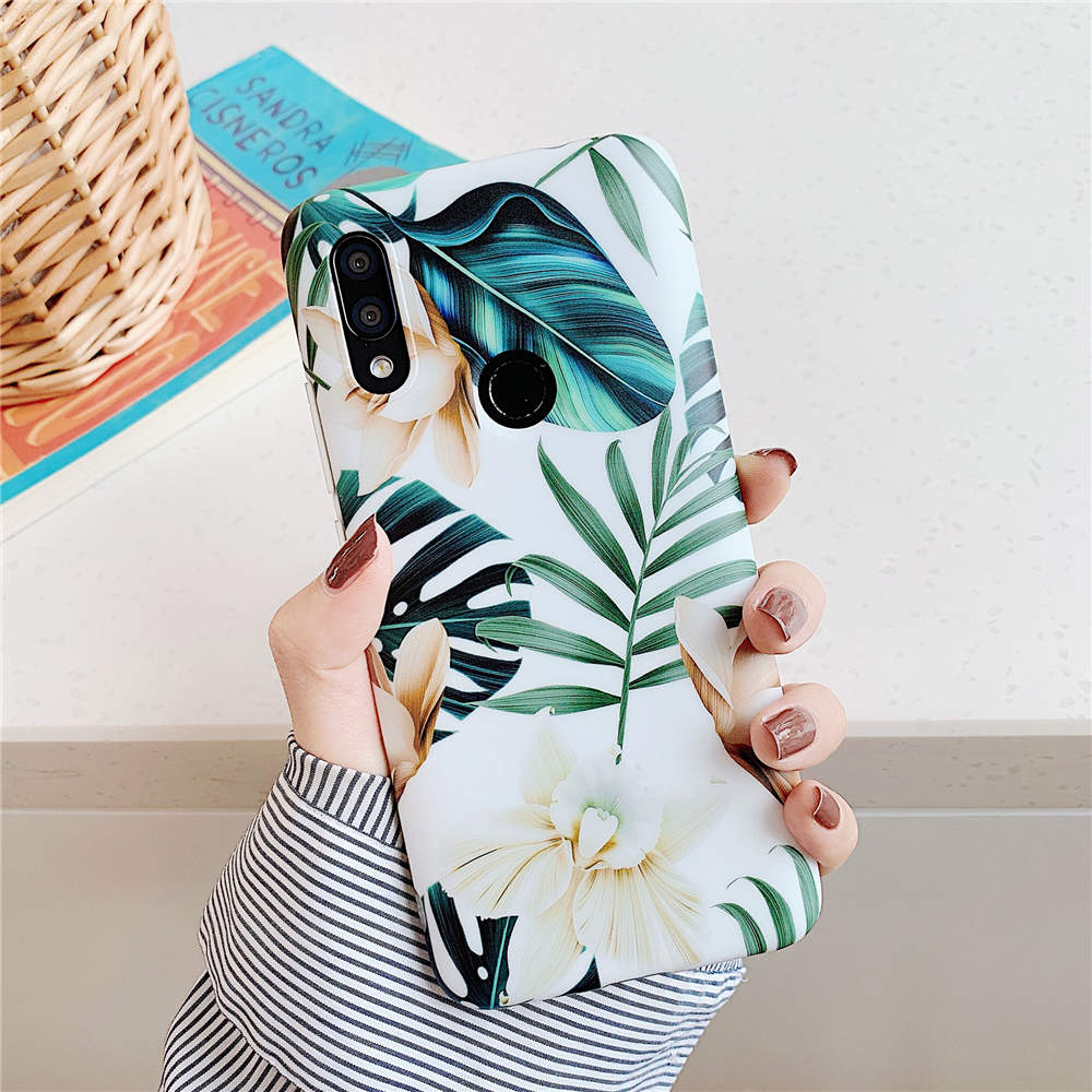 Luxury Flower Phone Cases For Xiaomi Redmi Note 8 7 Pro Case Silicone Soft Back Shell For Xiaomi Redmi 7 Note 7 Pro Case Cover: For Redmi Note 7 / 3