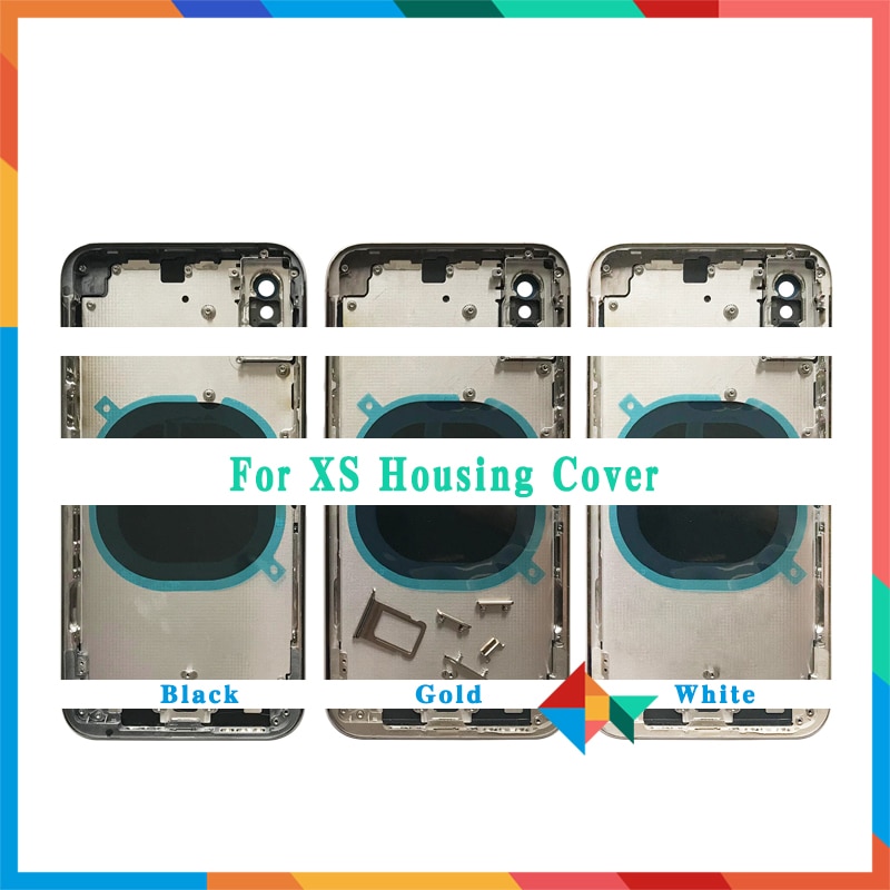 Aaa Back Cover Voor Iphone X Xr/Xs/Xs Max Behuizing Cover Batterij Cover Achterklep Chassis midden Frame Met Glas + Tool