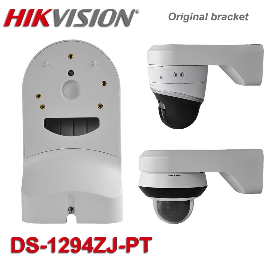 Original Hikvision Wall Mount Bracket DS-1294ZJ-PT Bracket Junction Box for DS-2DE2A404IW-DE3/W DS-2DE2A404IW-DE3 PTZ Camera