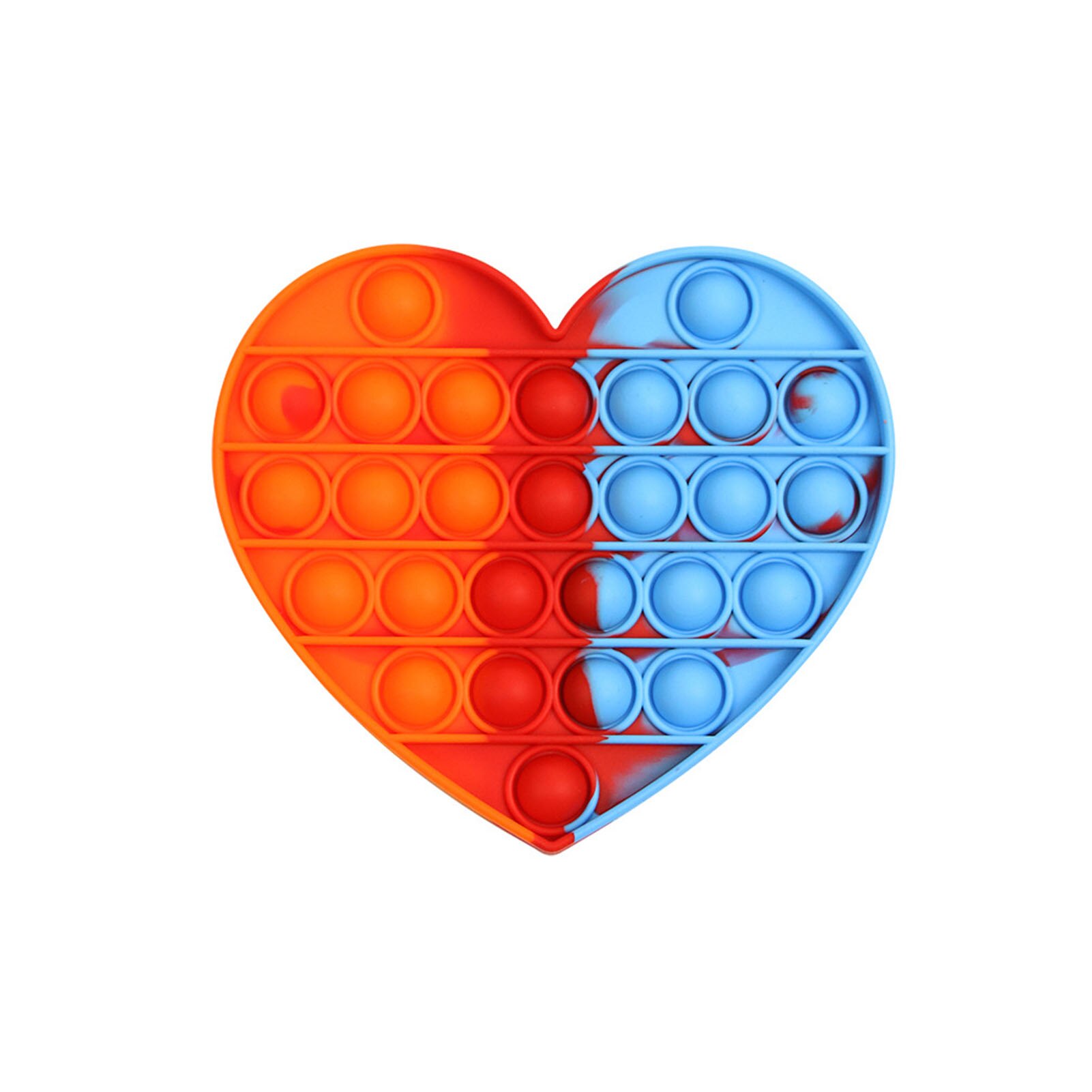 Rainbow Love Bubble Sensory Toy Squeeze Stress Reliever Hand Toys: 16