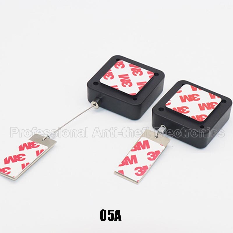 retractable anti-theft pull wire box recoiler square security steel cable 20pcs/lot: 05A