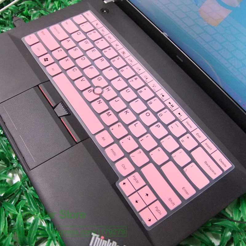 Klawiatura silikonowa pokrywa Protector dla Lenovo Ibm E14 E430 E435 E431 E330 T430 X230 L330 T430U E440 E450 E470 E475 E480 nowy: pink
