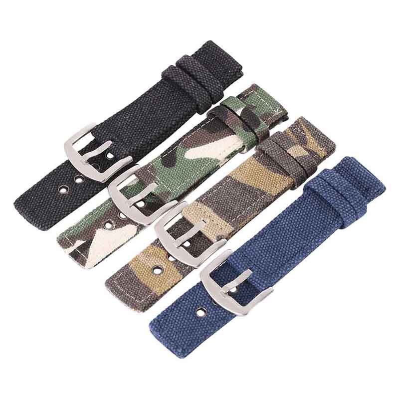 Canvas horlogeband heren dames horlogebanden sporthorlogebanden riem riem accessoires 18mm 20mm 22mm 24mm