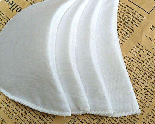 20 paar/partij 14*8*1cm zwarte witte spons schoudervullingen voor zomerkleding mannen vrouwen t-shirt naaien knutselen doe-het-zelf accessoires 1531