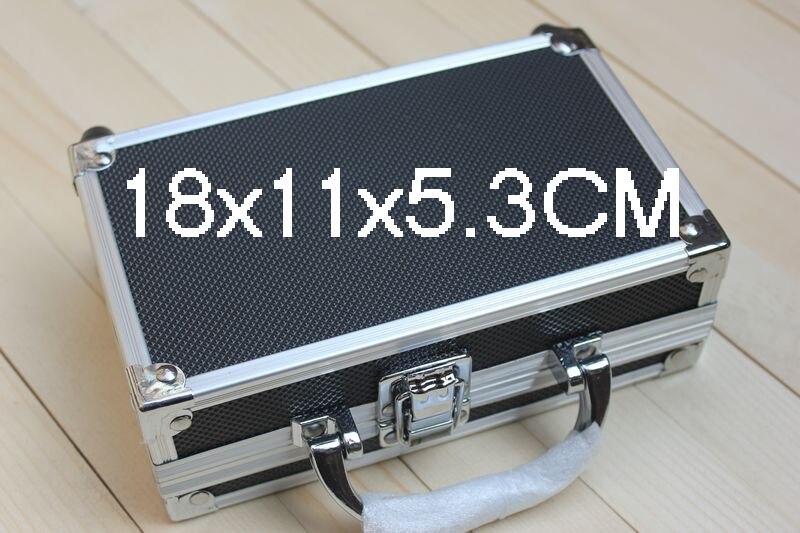 Portable Aluminum Alloy Toolbox File Storage Box Tool Instrument Case Outdoor Collection Box