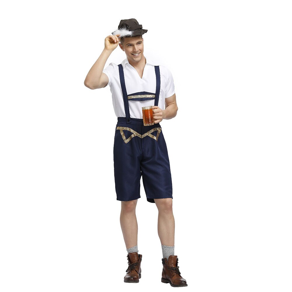 Disfraz de hombre de la cerveza de Octoberfest, Bávaro alemán, Festival, Carnaval, trajes de camarero de talla grande