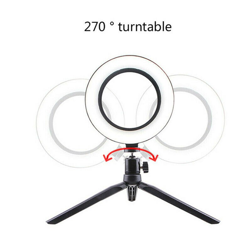 10 ''/26Cm Ring Licht Met Standaard Led Camera Selfie Licht Ring Voor Smart Telefoon Statief En Telefoon houder Voor Video Fotografie