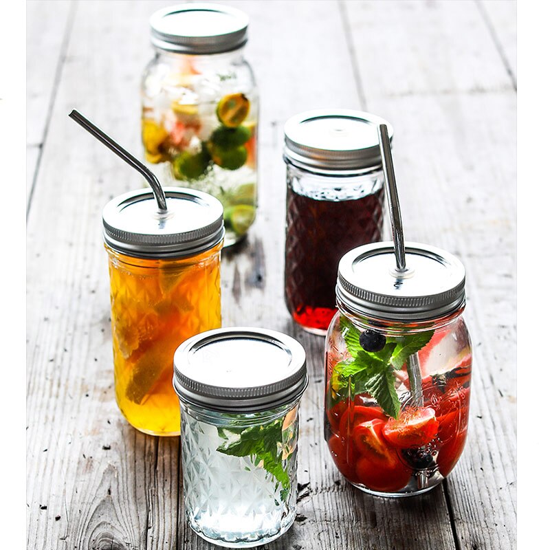 Nordic Home And Tableware Glass Manson Jar Manson Glass Bottle For Juice/Milk/Coffee Sealed Rooster Cup vasos de vidrio стекло