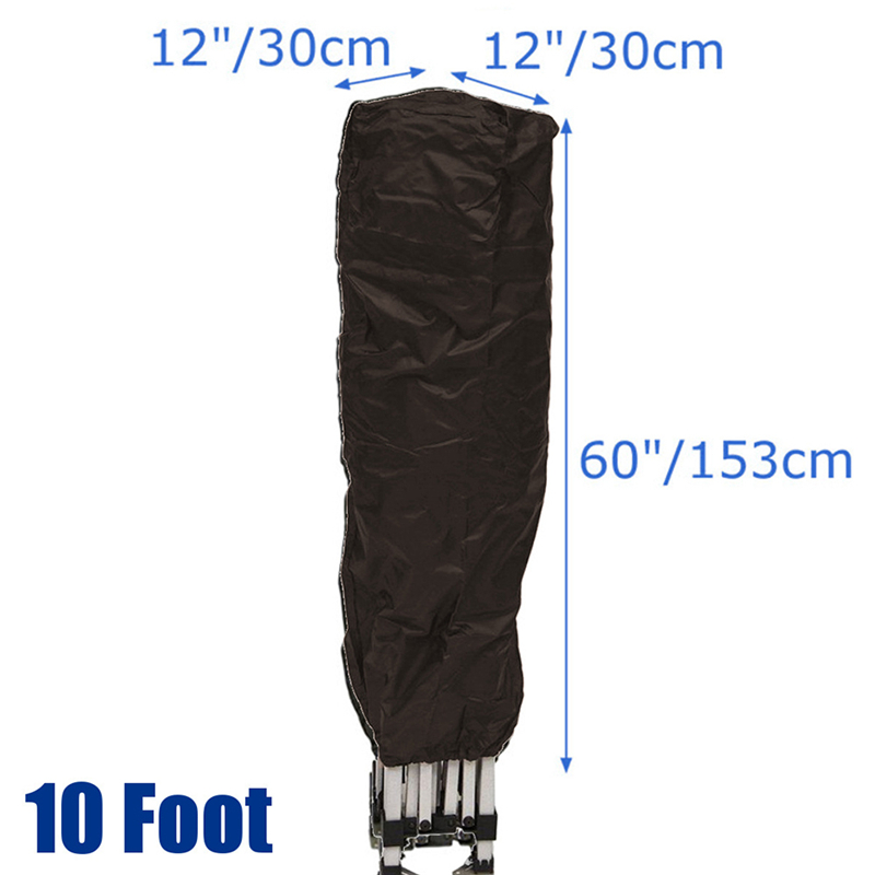 Outdoor Tent Storage Shade Cover Protector Cover Waterproof Dustproof Suitable For Pop-up Canopy Tent With Adjustable Rope: black30x30x153cm