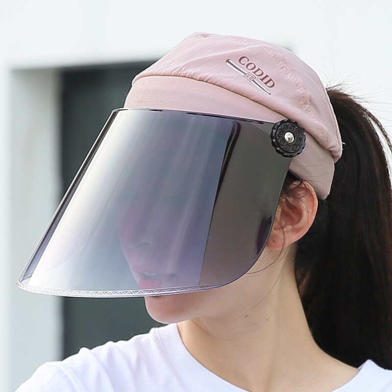 USPOP Neue Sommer sonne hüte UPF50 + sonnencreme hast professionelle anti uv rays hüte PC objektiv hut: Rosa