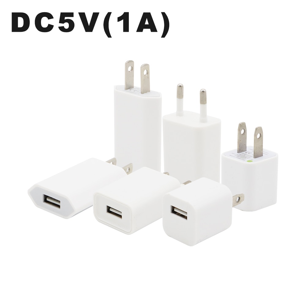 1A EU US Plug USB Power Adapter DC5V Charger Adapter Voeding Adapter USB Flexibele Verlengkabel Travel Charger voor telefoon