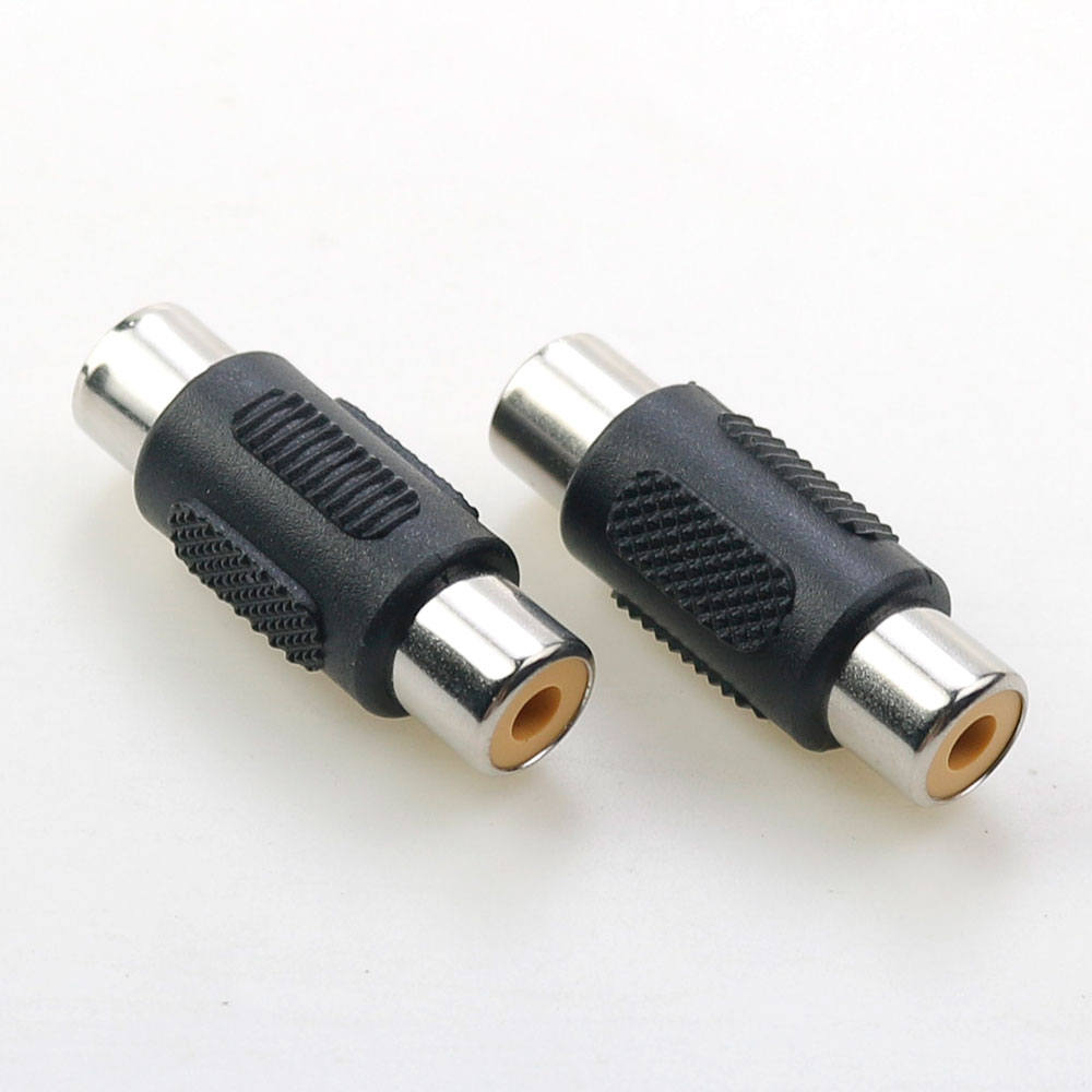 RCA Female to RCA Female Audio Video Cable Jack Plug Adapter Connector RCA to 2/3 RCA Jack Connector