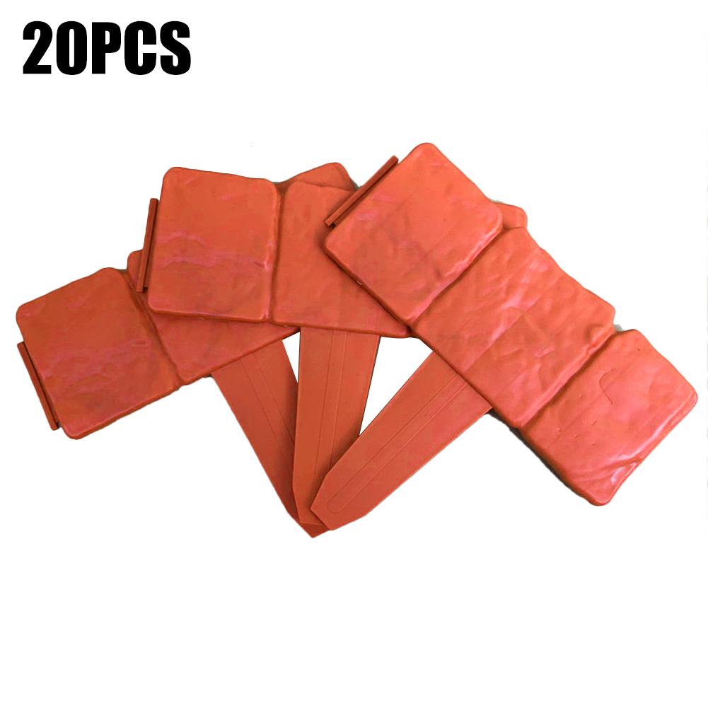 20 pcs Garden Fence Cobblestone Border Plastic Lawn Edging Plant Border Decorations Flower Bed Border Garden Landscape 40a: A