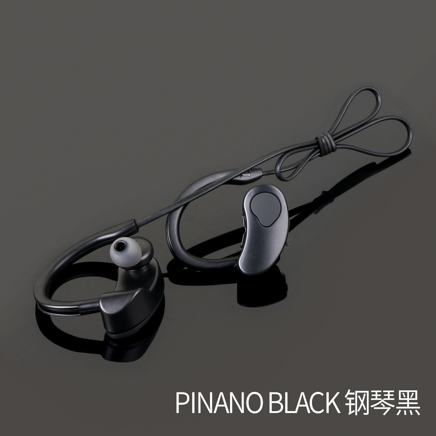 Auricolari Bluetooth K100 - Cuffie Sportive Wireless - Suono Stereo HiFi: Bianco e nero con motivo
