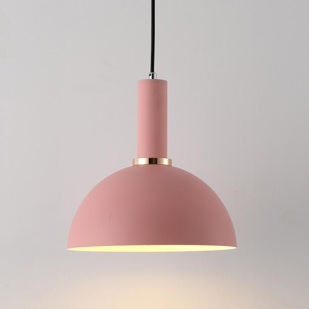 Nordiske macarons pendellamper moderne soveværelse sengebord spisestue pendel bar/café individuelle lysarmaturer: Lyserød c
