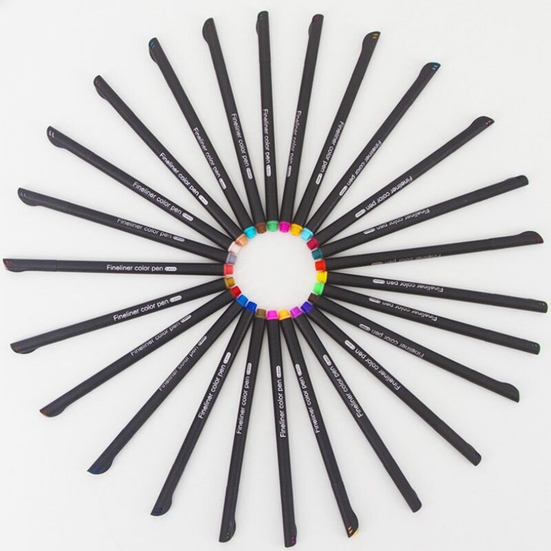 -Colorful Neutral Marker Pen Pens for School Office Pen Set Kawaii Ink Pen Art Supplies Cute