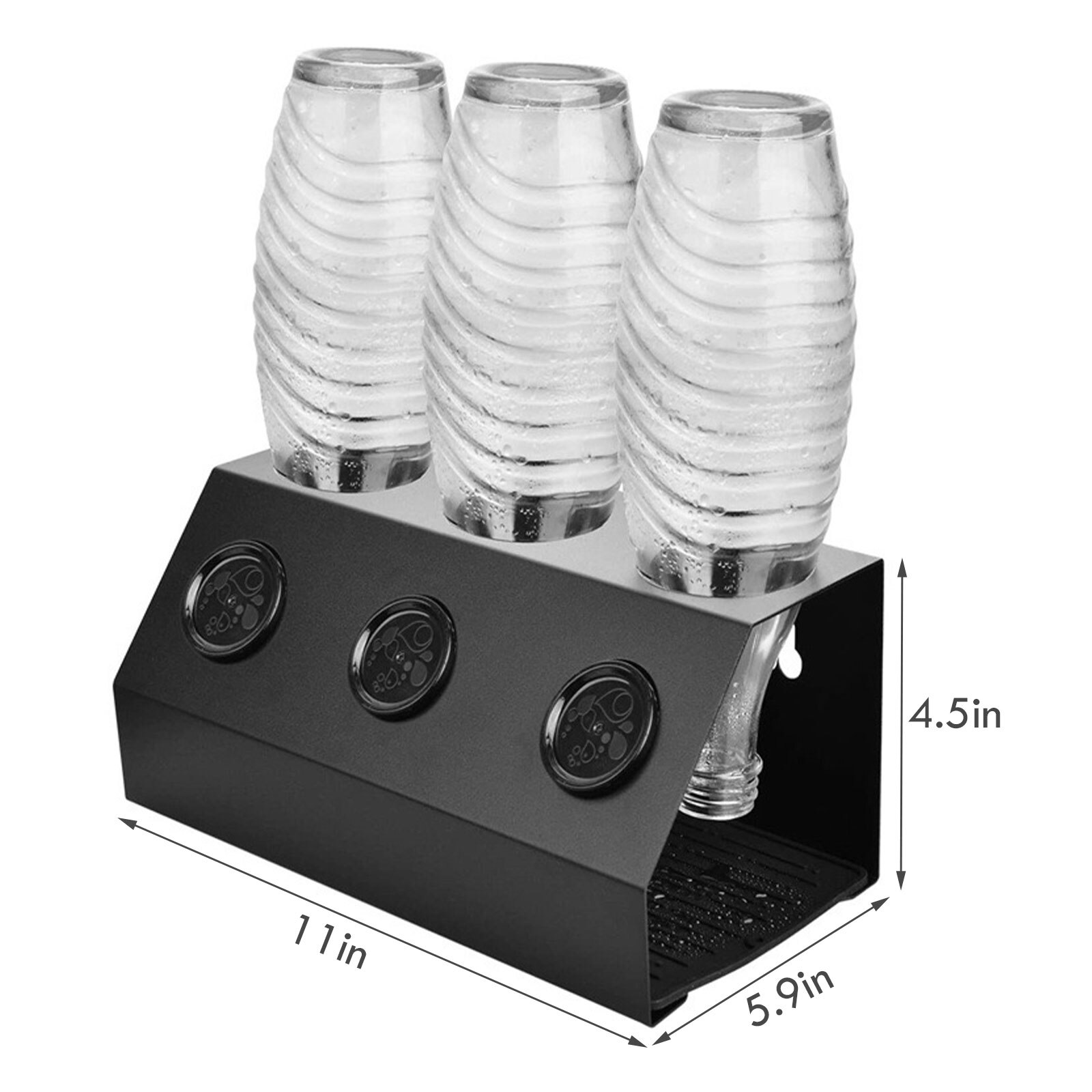 Sodastream Fles Houder Rvs Sodastream Fles Afdruiprek Vaatwasmachinebestendig Met Siliconen Pad En Borstel