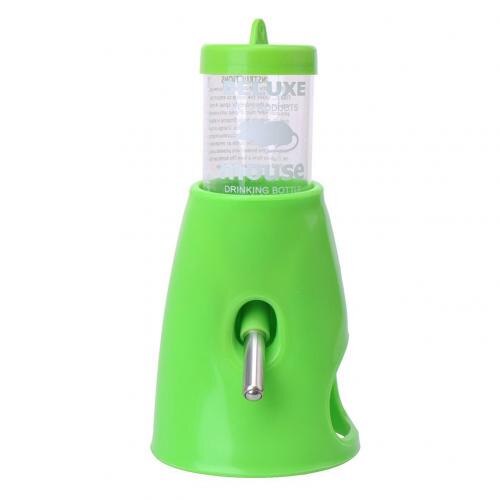 80ml Pet Hamster Mice Water Bottle Holder Dispenser Base Hut Nest Feeder Hideout