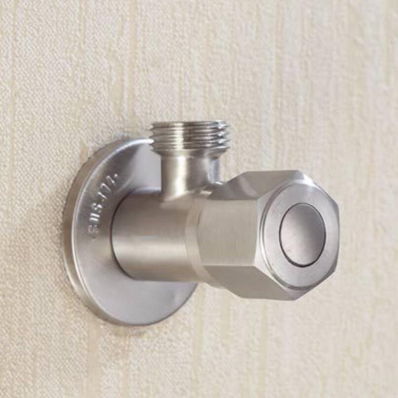 G1/2*1/2 304 Stainless Steel Water Heater Tap Universal Water Stop Valve Engineering Household Thickened Leakproof Angle Valve