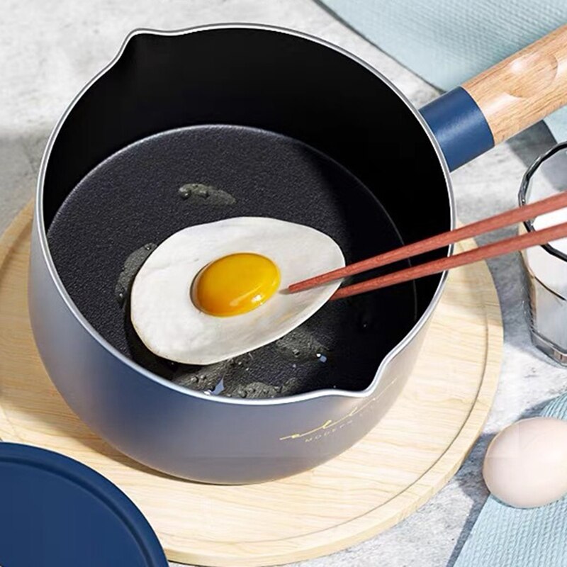 Mini Pot Home Dormitory Function Pan Crepe Maker 1760Ml Non-Stick Milk Pot Cooker Good Cooking Pot