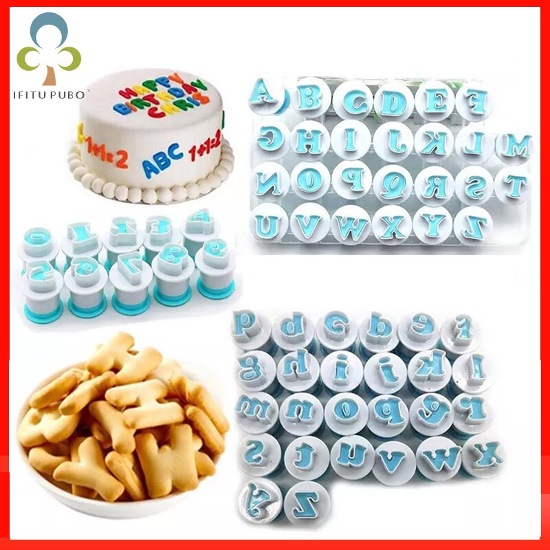 Bakvorm 3d letters cijfers springvorm uitsteker set koekjesfondant bakgereedschap verjaardagskoekje suiker knutsel zxh