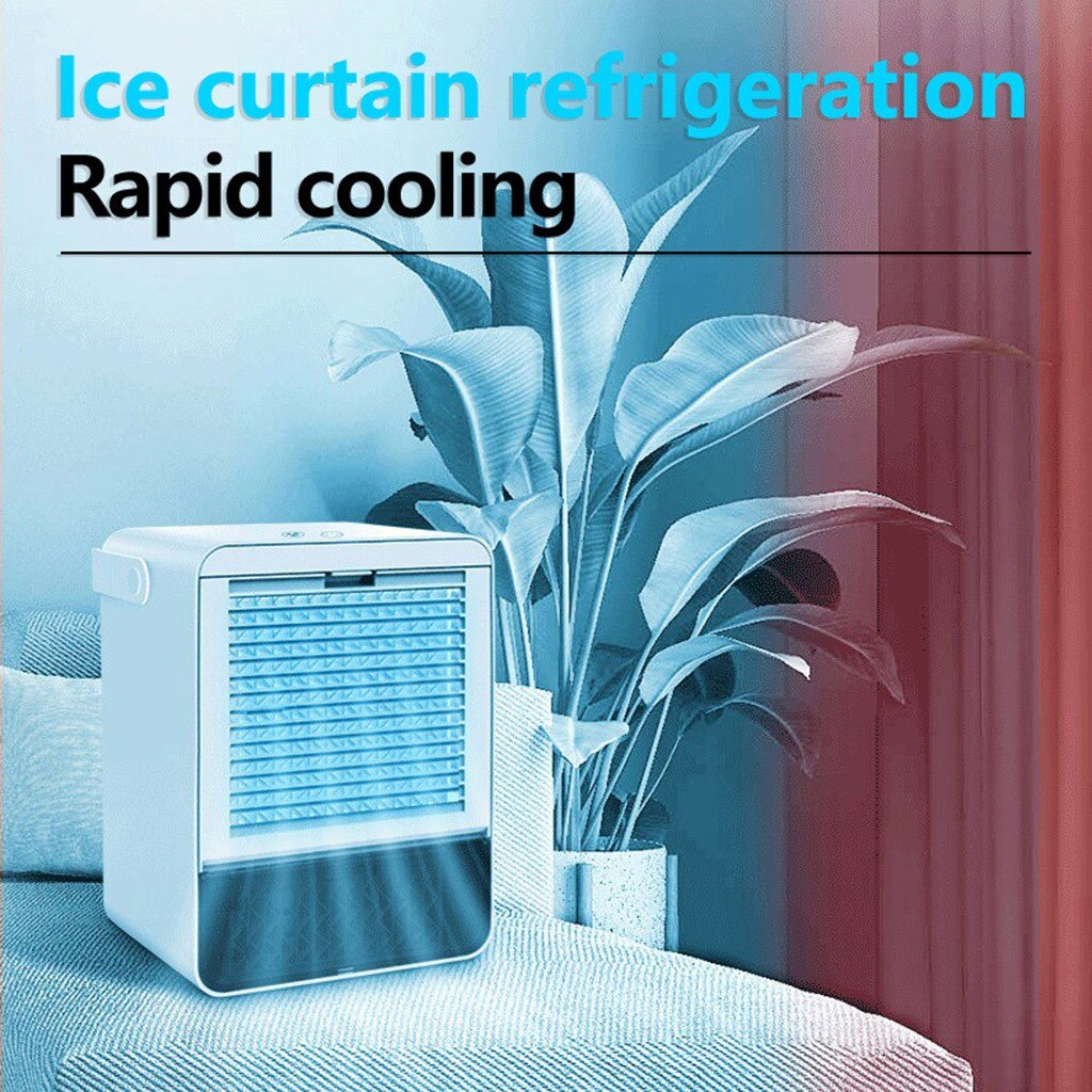 Mini Portable Air Conditioner Home Air Conditioning Portable Water Cooling Fan Mini Home Usb Charging Cooler Fan #z