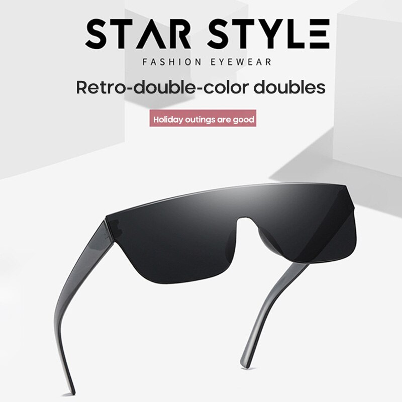 Sunglasses Siamese No frame Sunglasses dark glasses Sunscreen Dust - proof UV400 Driving Shades glasses