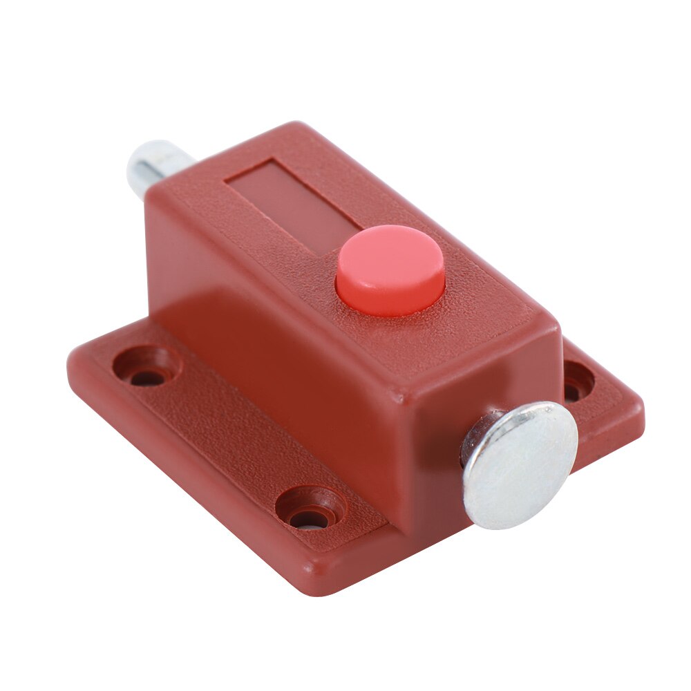 Window Cabinet Push Button Spring Load Automatic Door Bolt Latches Lock Home Improvement Accessories