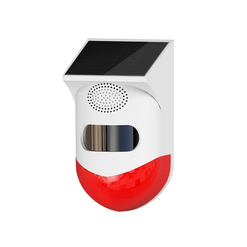 Lumière stroboscopique solaire avec détecteur PIR WiFi TUYA, alarme de sécurité sonore 120db, avec application de Notification, pour maison, ferme, grange, Villa, IP65