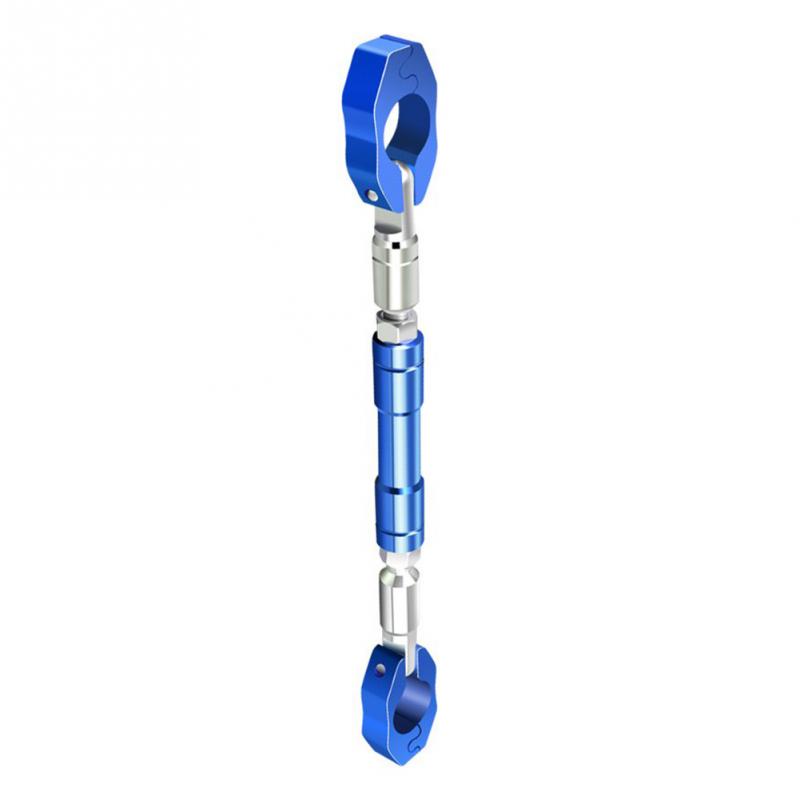 Barre transversale réglable d'équilibre de moto 7/8 "22mm guidon renforcer la barre de levier: Bleu
