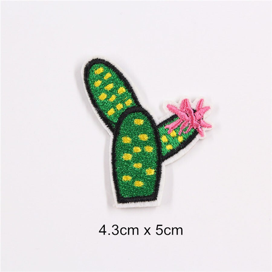 Fint tyg broderat kaktus patch keps klistermärken väska sy strykjärn på applikationer gör det själv kläder sömnad klädtillbehör  bu148: Bu148 n 16