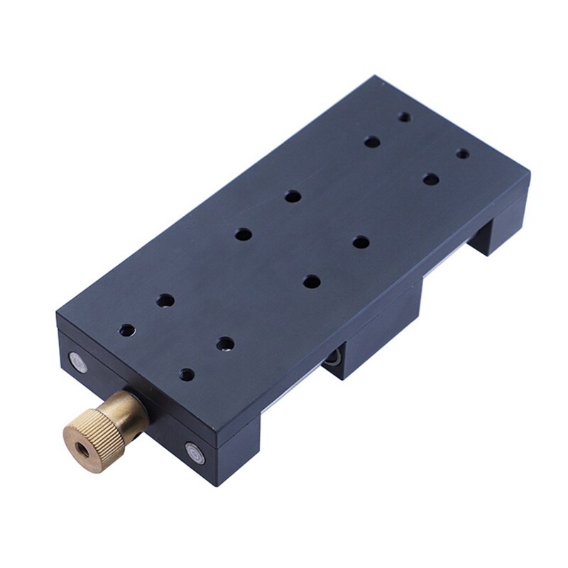 Manual Sliding Table Linear Rail Stage Manual Stage Sliding Table Made Of Aluminum Alloy Cross With Bottom Plate