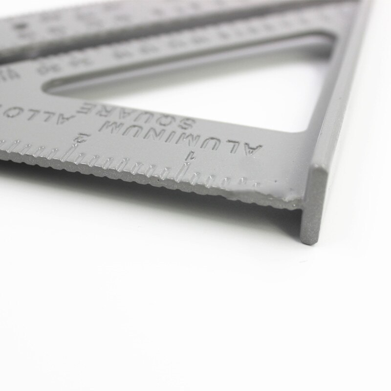 7inch Aluminum Alloy Ruler Square Ruler Woodworking Measurement Tool Carpenter Square Speed Layout Tool