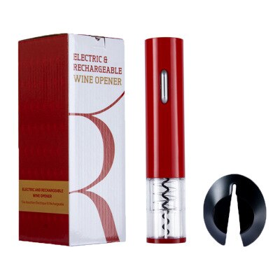 Automatic Wine Opener for Red Wine Foil Cutter Electric Red Wine Openers Jar Opener Kitchen Accessories Gadgets Bottle Opener: battery  Red
