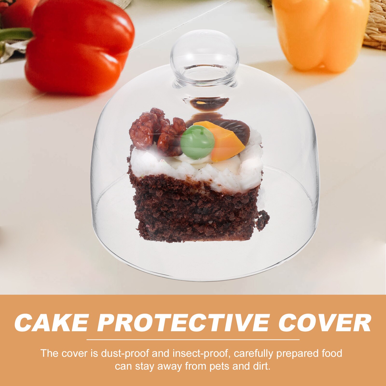 Cake Glass Cover Dessert Cover Cake Fresh-keeping Cover Food Cover