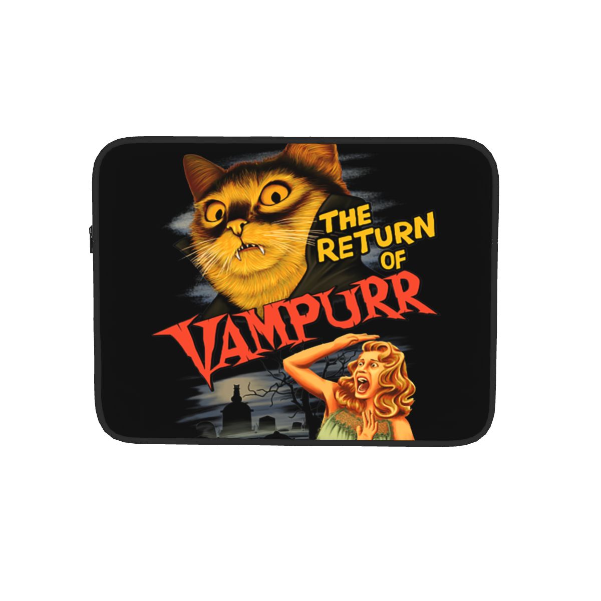 Cat The Return Of Vampurr Laptop Bag Case 10 12 13 15 17 Inch Notebook Liner Sleeve Horror Halloween Tablet Shockproof Case Bag: Other